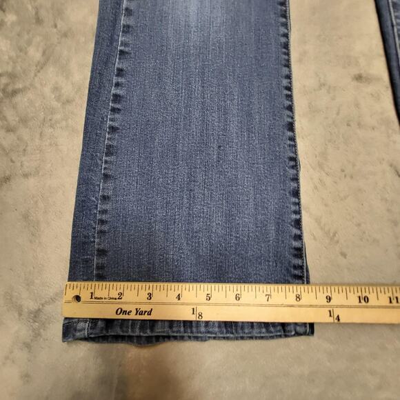 Levis 529 Curvy Boot Cut Jeans Womens 12 Blue Stretch Denim Medium Wash W31 L32 - Picture 7 of 13